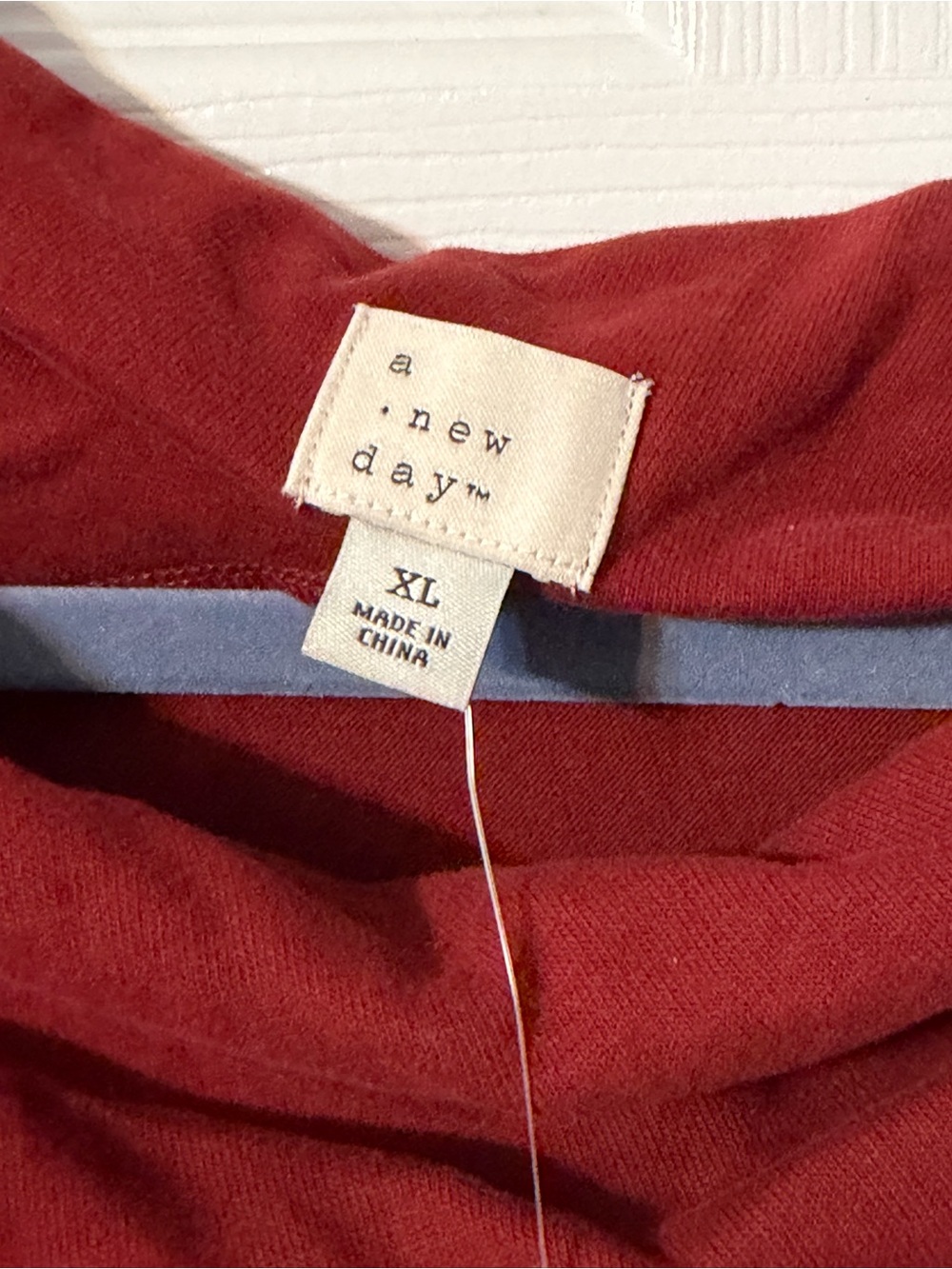 a new day Red Cowl Neck Off Shoulder Long Sleeve Tee - Picture 3 of 5